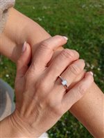 Vicenza - Piazzetta Palladio 2 - Anillo Crivelli Mujer DIAMANTI in Oro blanco Diamante 1.01 Ct 372-3546-GL - 372-3546-GL